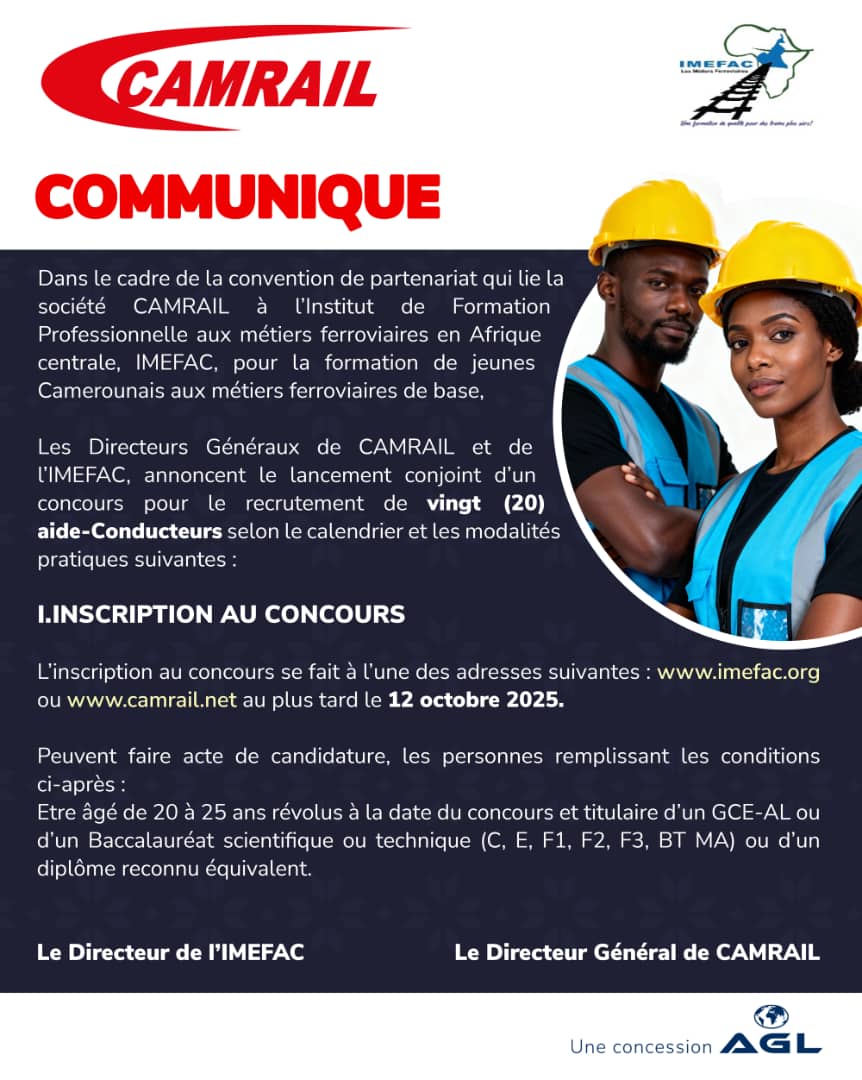 Concours CAMRAIL-IMEFAC